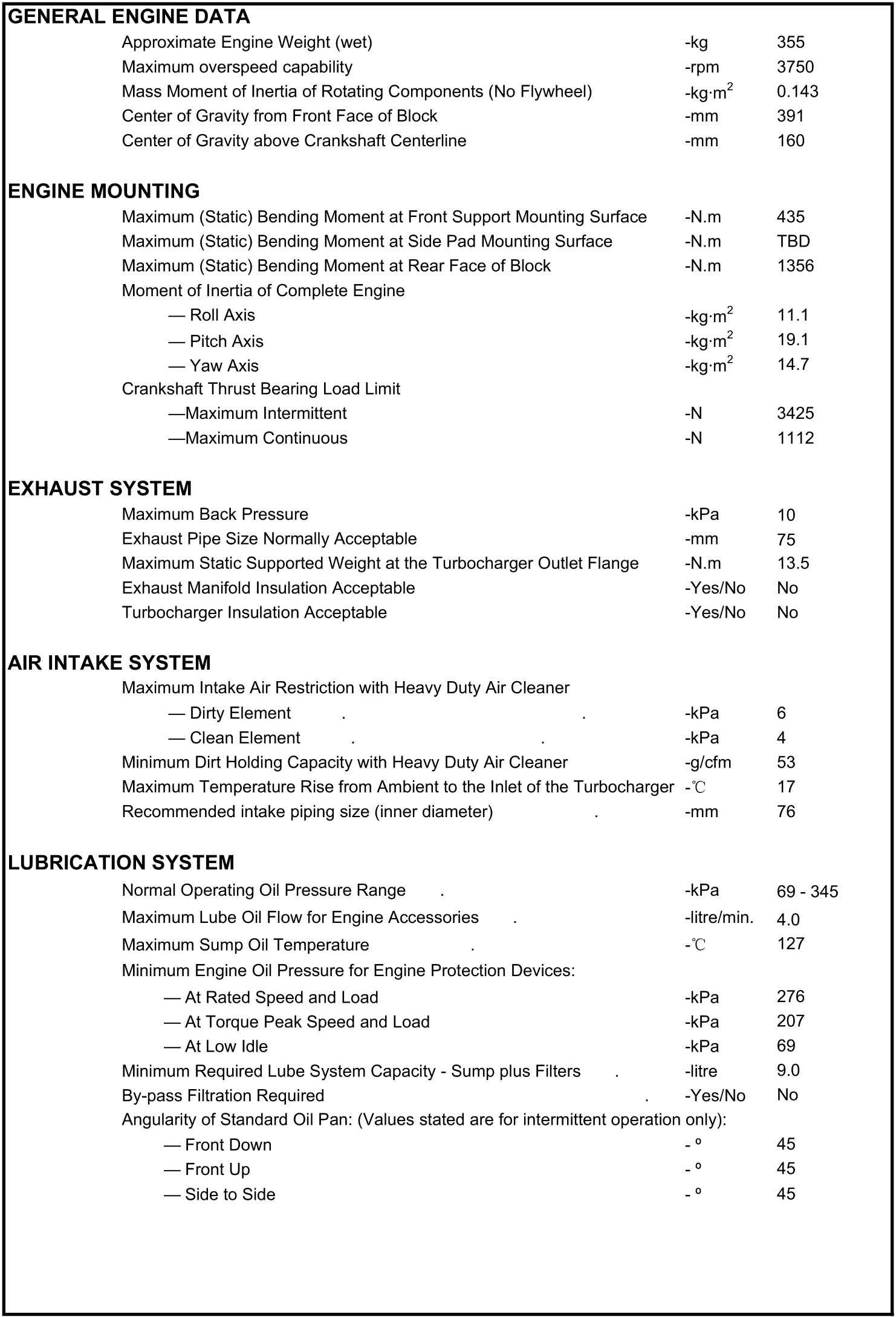 Cummins 4BTA3.9-C80 datasheet